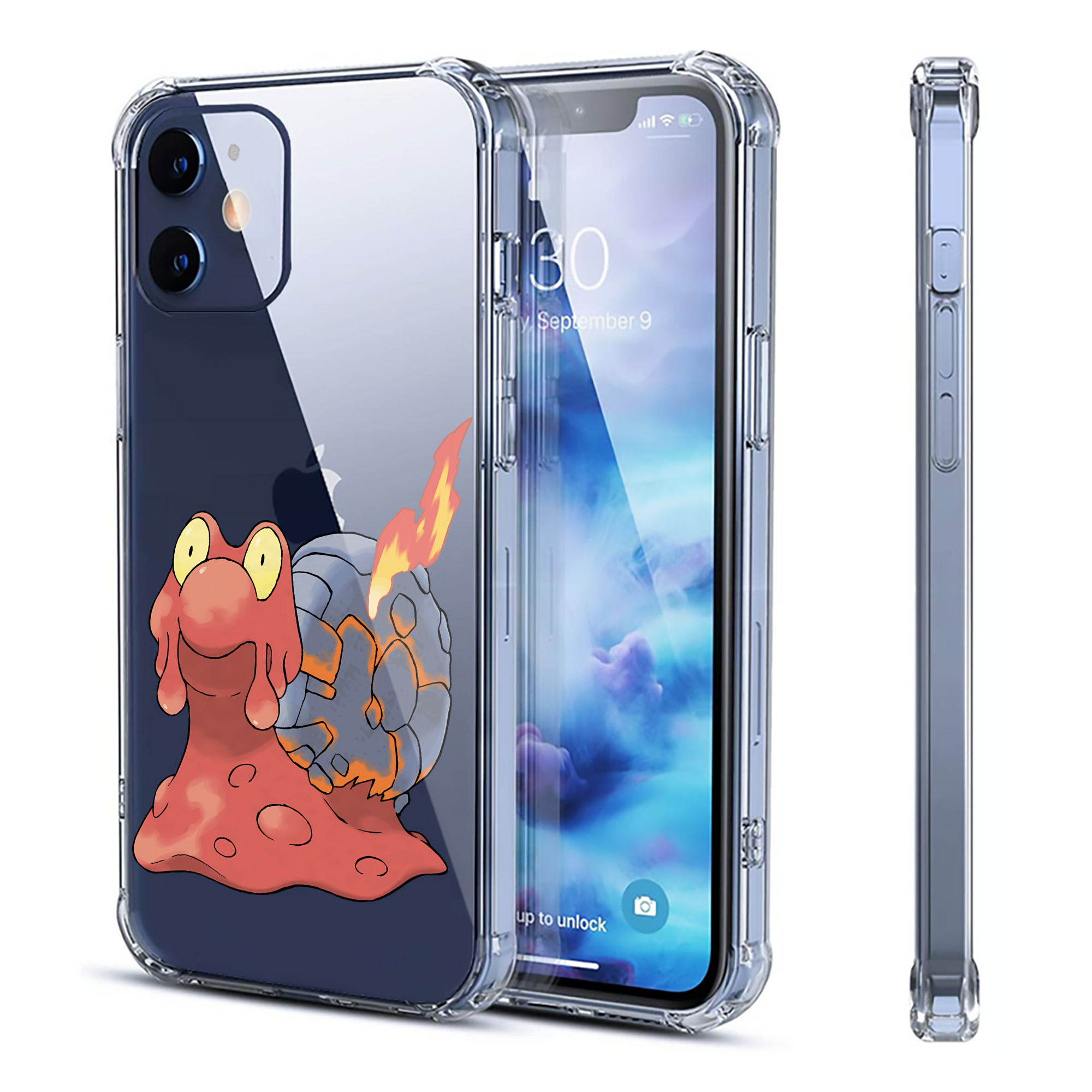 （画像用） ポケットモンスター Pokémon 【iPhone 12シリーズ対応】透明スマホケース（クリアソフトケース）